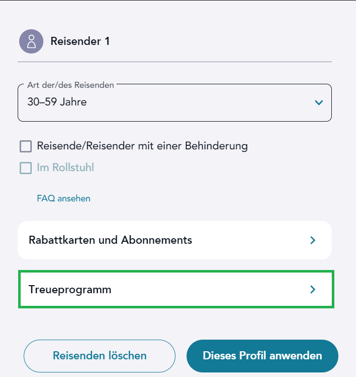 Programme de fidélité