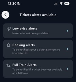 Low price alerts